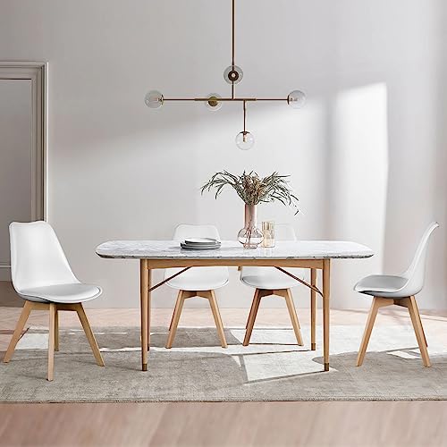 Mid-Century Modern Dining Chair Set of 4