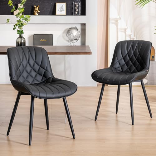 laz blinds Modern PU Leather Dining Chair Set for Kitchen