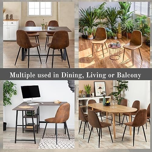 Mid-Century Modern Upholstered Dining Chair Set of 4